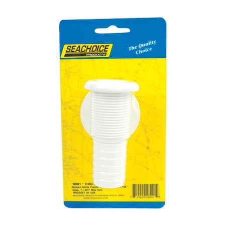 Seachoice 18091 Thru Hull Connector White - 1.12 in. 8090292